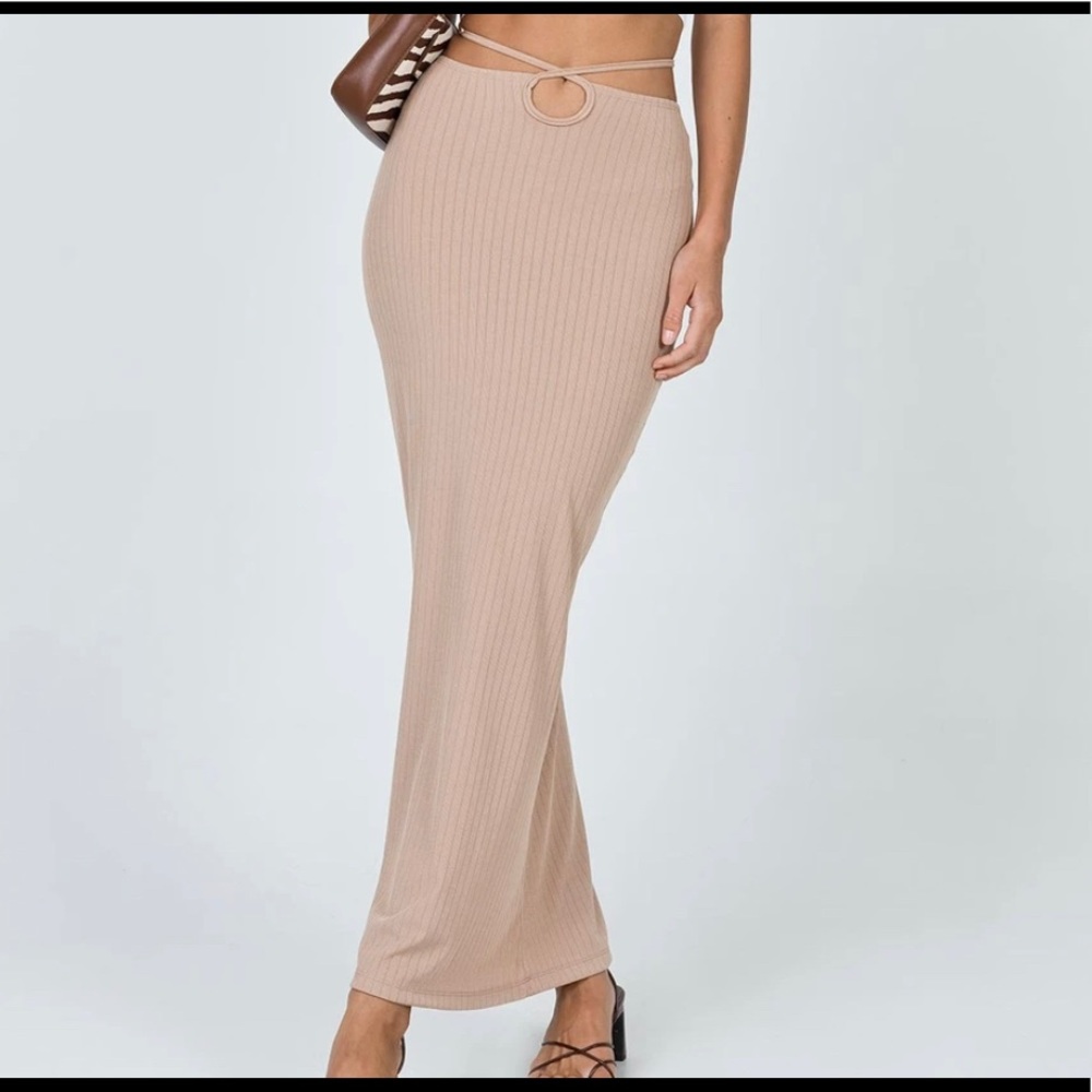 Princess Polly Kody Maxi Skirt tan